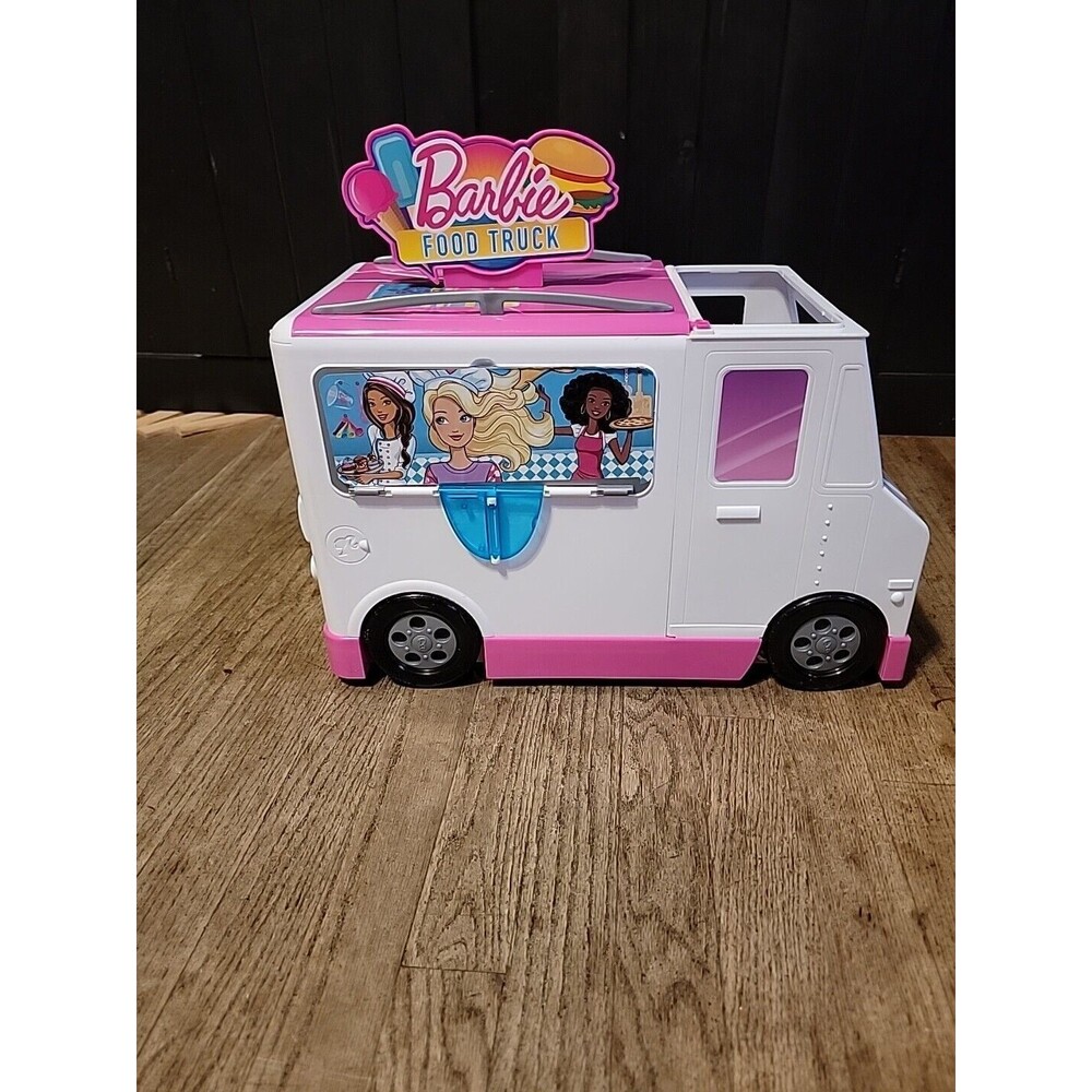 2016 Mattel Just Play Barbie Car Food Truck Incomplete. Works Great!